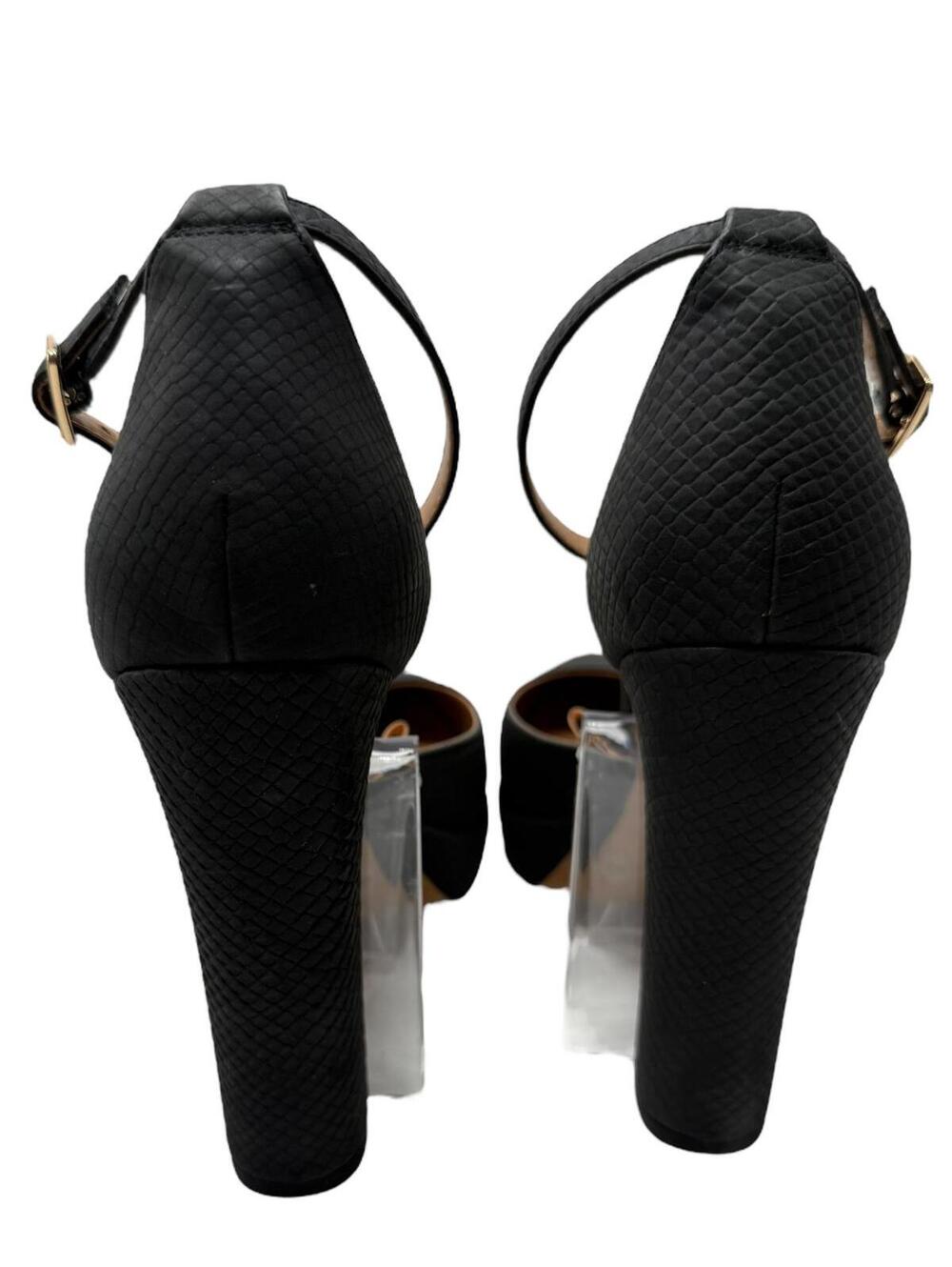 Jessica Simpson Black Ankle Strap Platform Heels - Picture 5 of 14